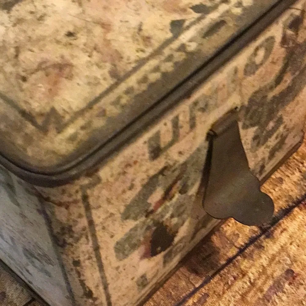 Union Leader cut plug chewing tobacco vintage tin Tobacciana - Picture 5 of 9